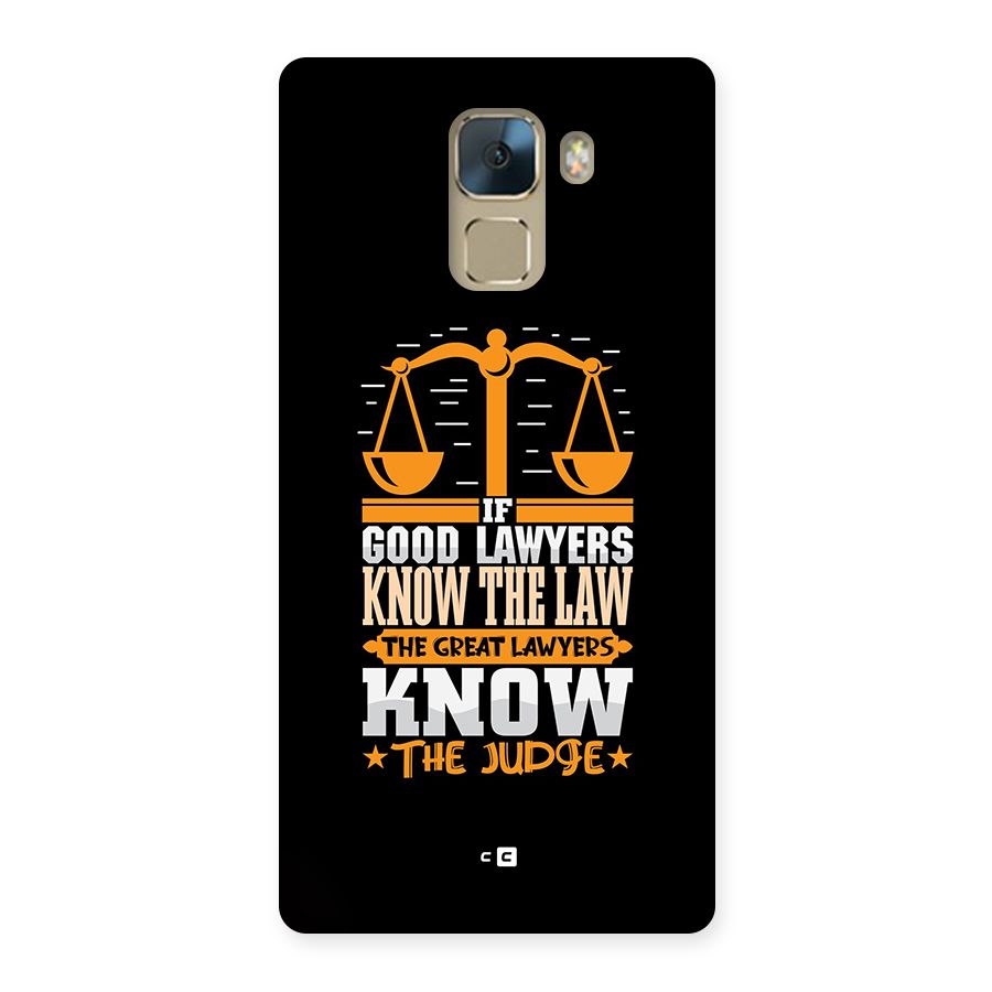 Know The Judge Back Case for Honor 7