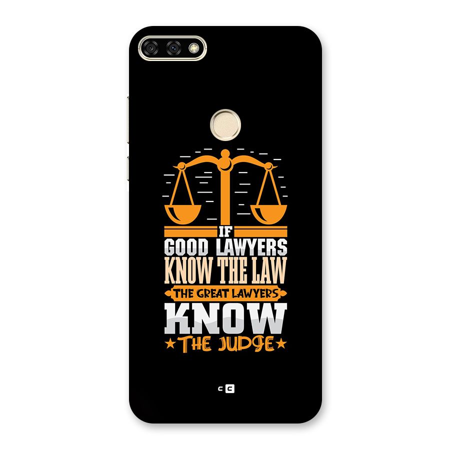 Know The Judge Back Case for Honor 7A