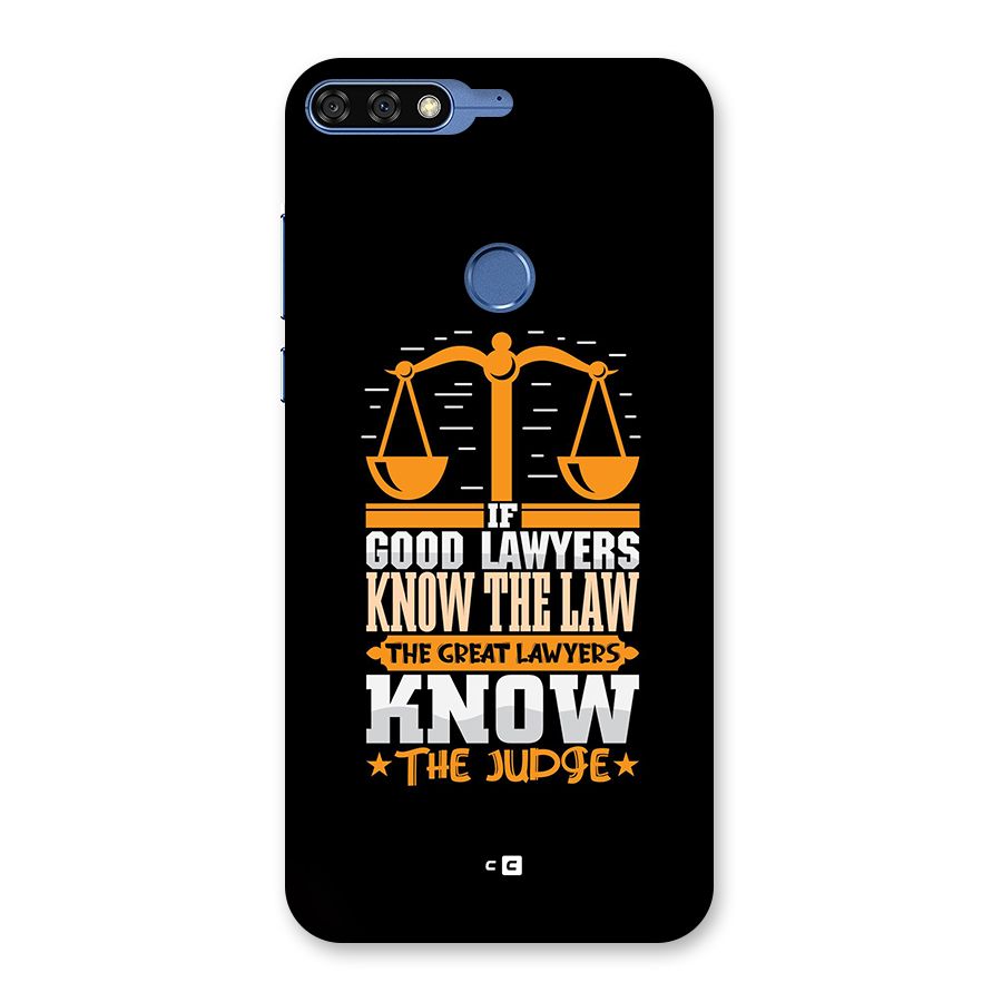 Know The Judge Back Case for Honor 7C