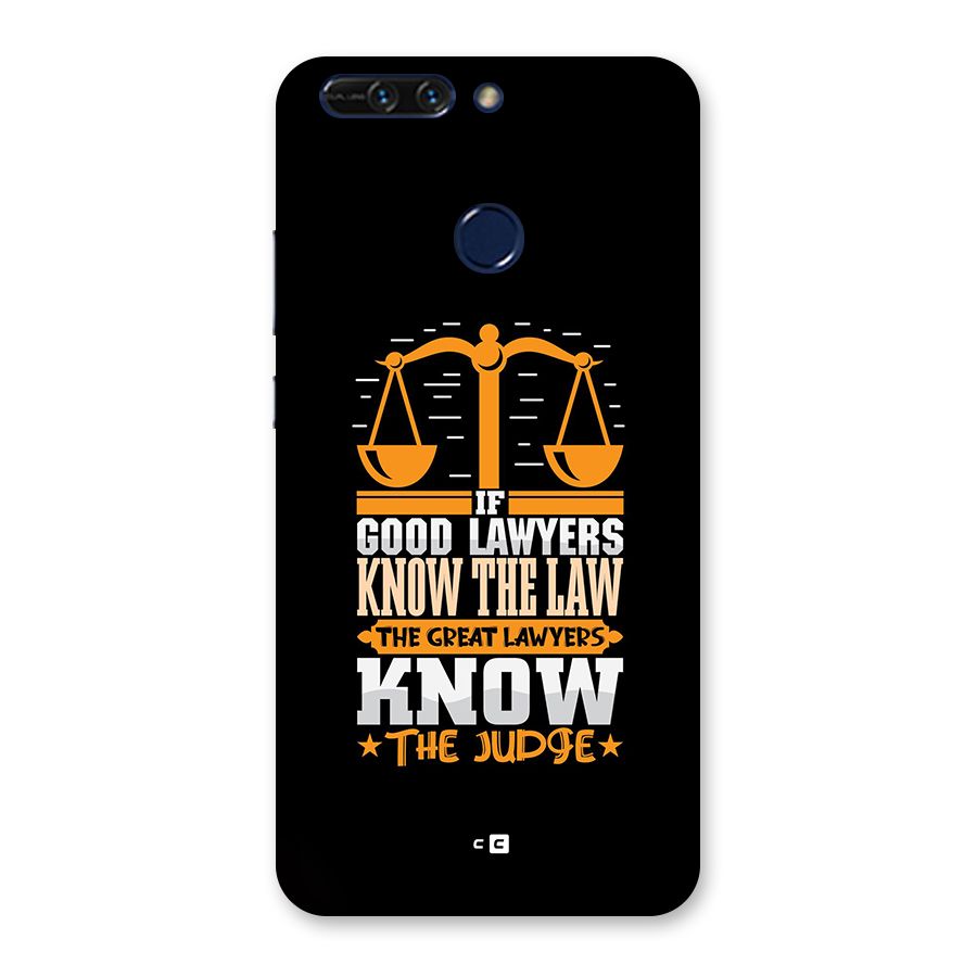 Know The Judge Back Case for Honor 8 Pro