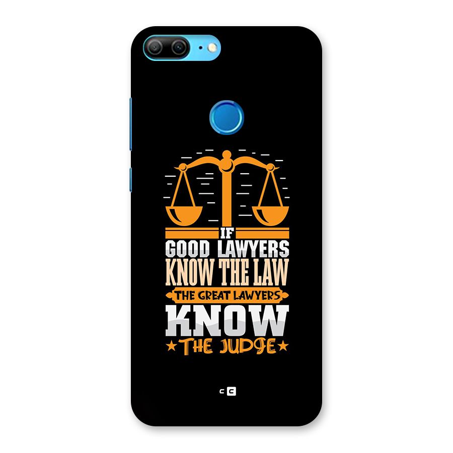 Know The Judge Back Case for Honor 9 Lite