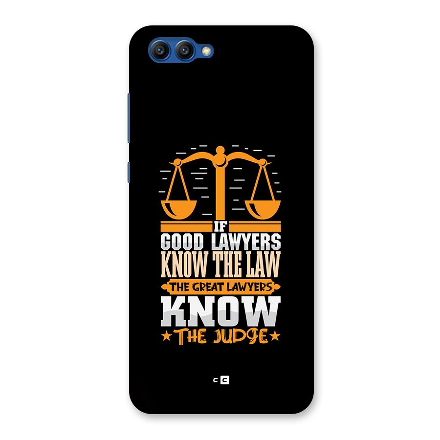Know The Judge Back Case for Honor View 10