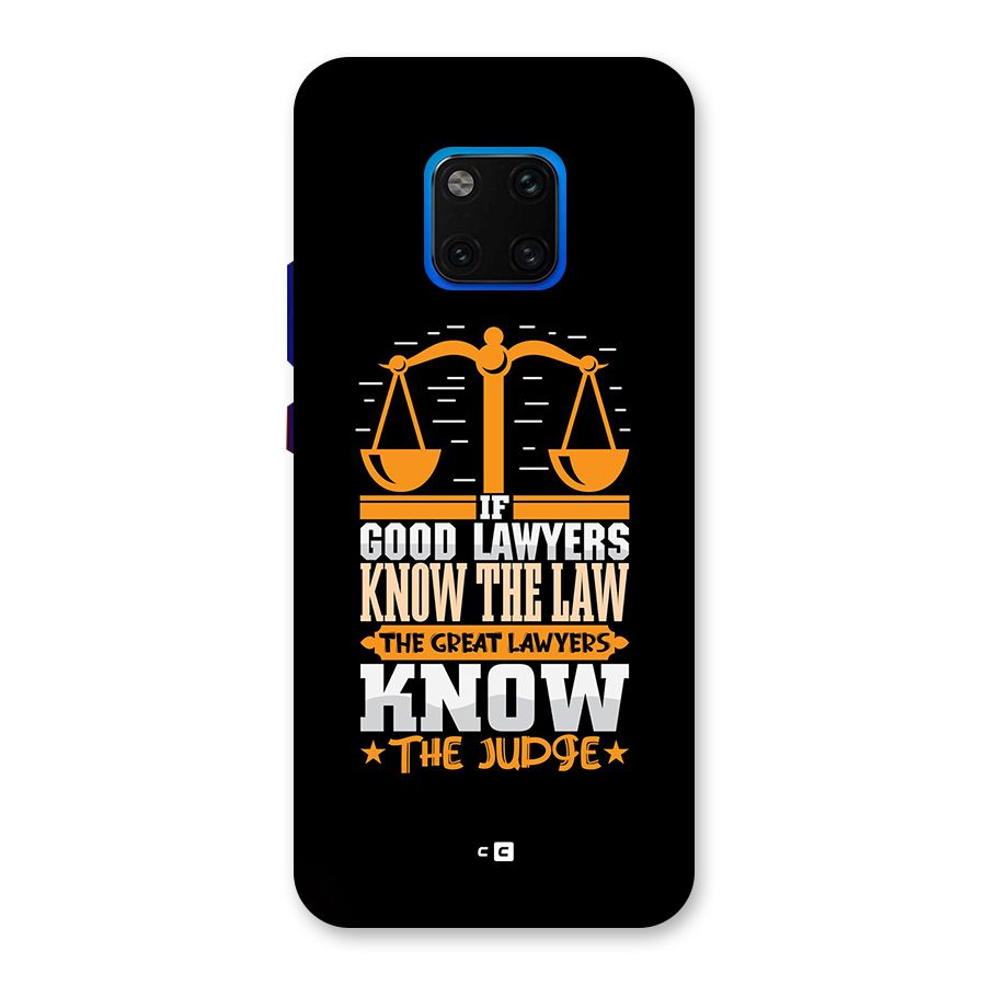 Know The Judge Back Case for Huawei Mate 20 Pro