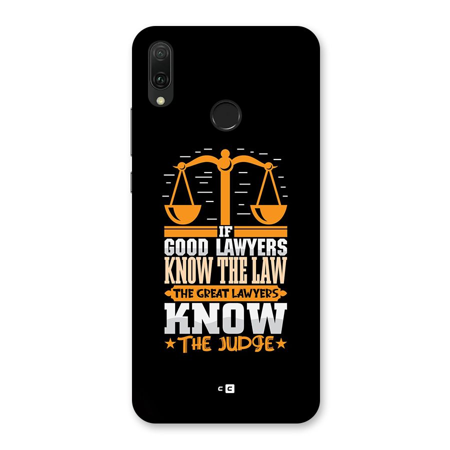 Know The Judge Back Case for Huawei Y9 (2019)