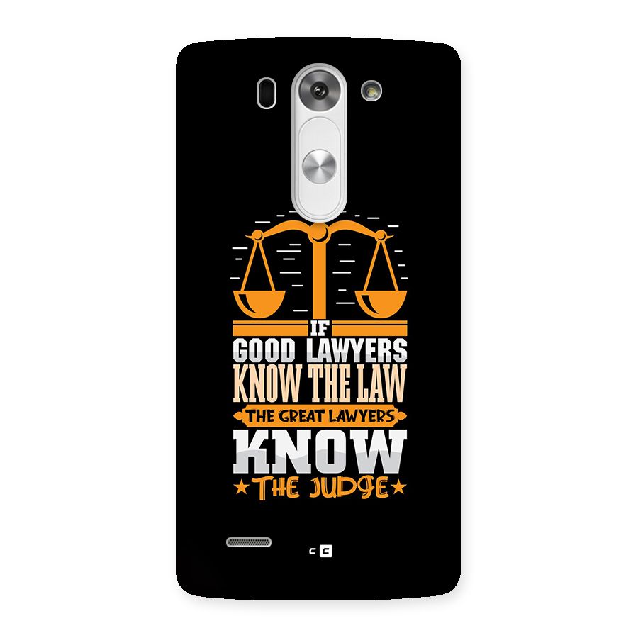 Know The Judge Back Case for LG G3 Mini