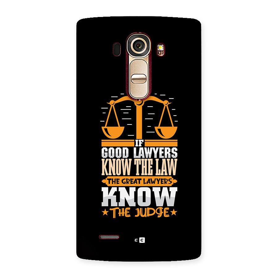 Know The Judge Back Case for LG G4