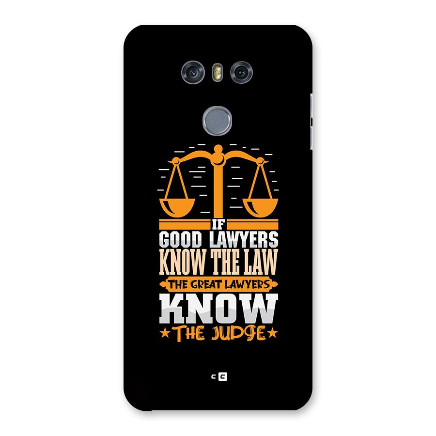 Know The Judge Back Case for LG G6