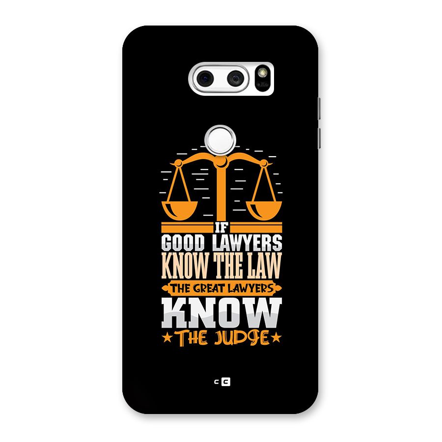 Know The Judge Back Case for LG V30