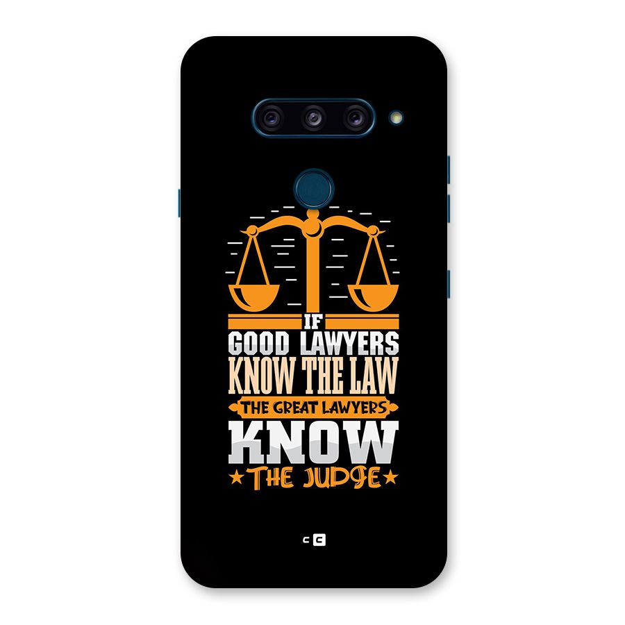 Know The Judge Back Case for LG  V40 ThinQ