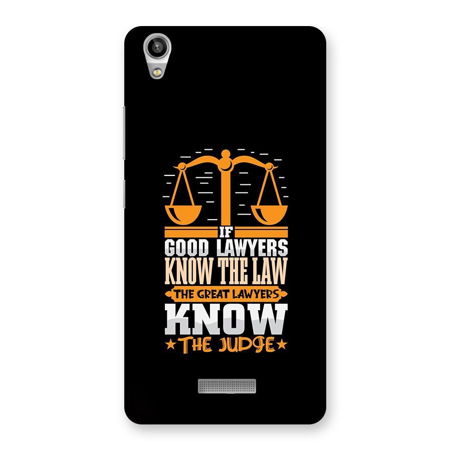 Know The Judge Back Case for Lava Pixel V1