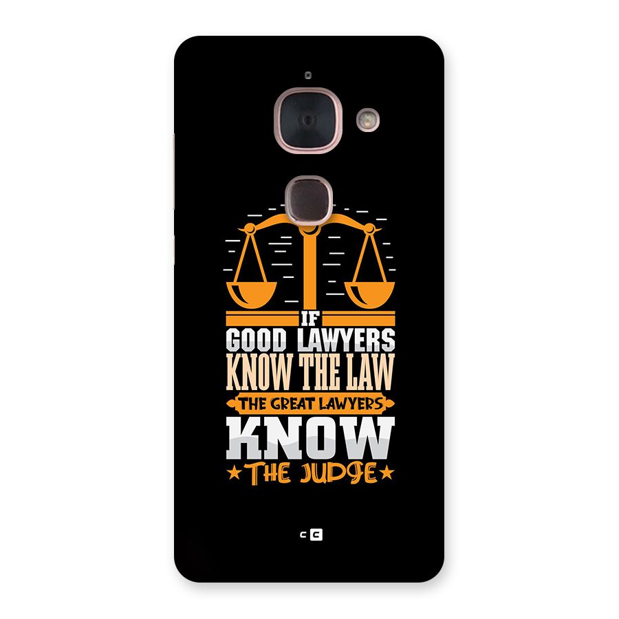 Know The Judge Back Case for Le Max 2