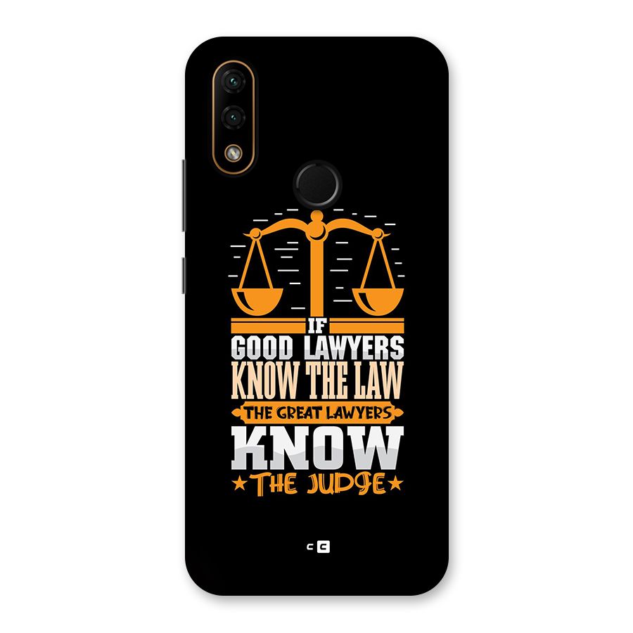 Know The Judge Back Case for Lenovo A6 Note