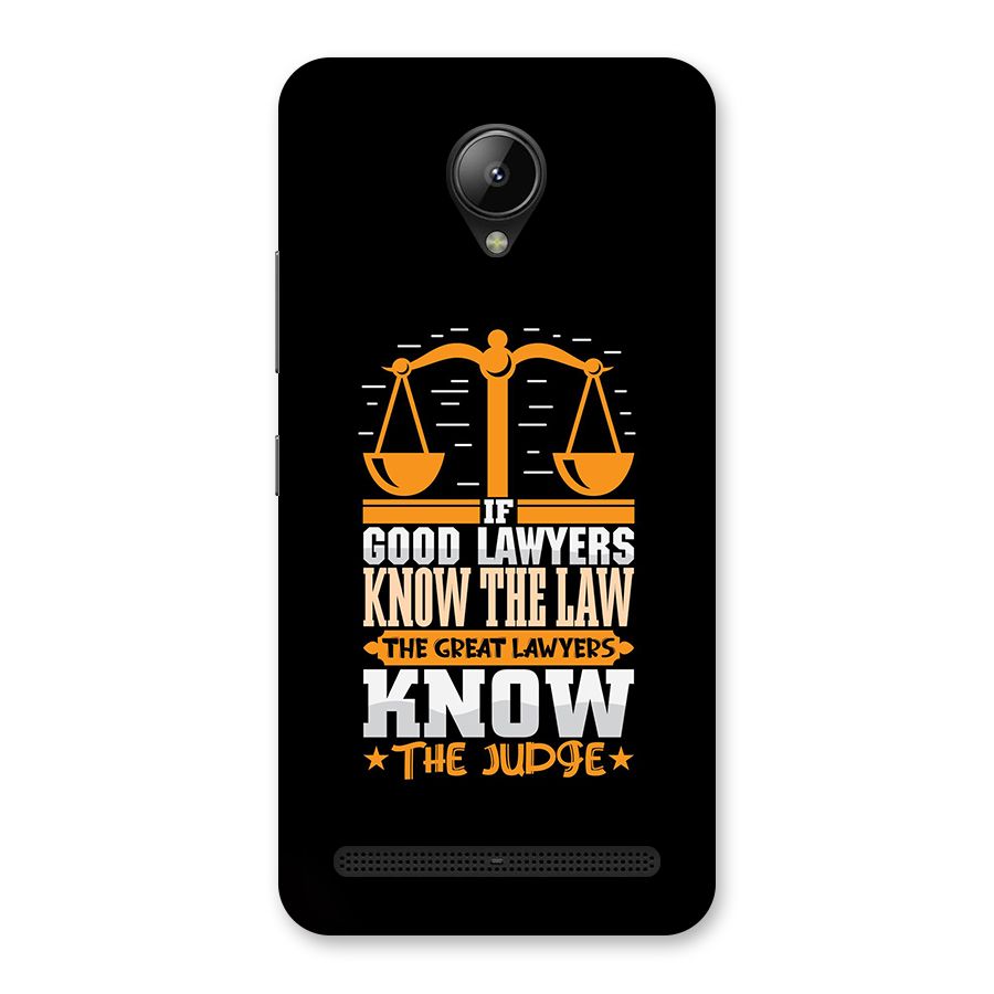 Know The Judge Back Case for Lenovo C2