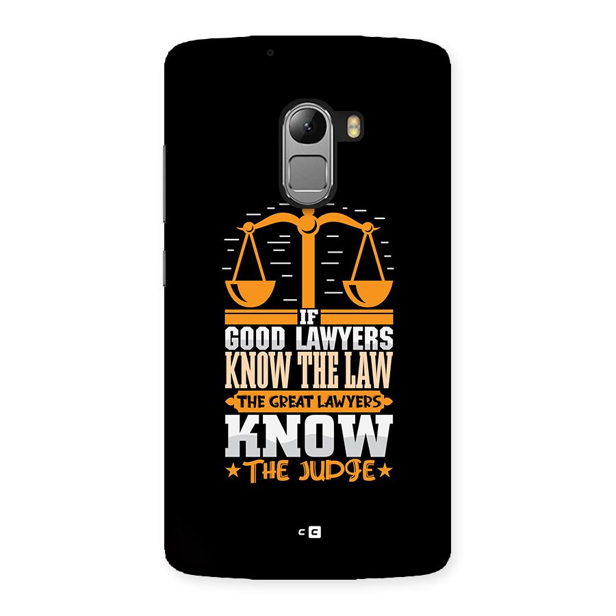 Know The Judge Back Case for Lenovo K4 Note