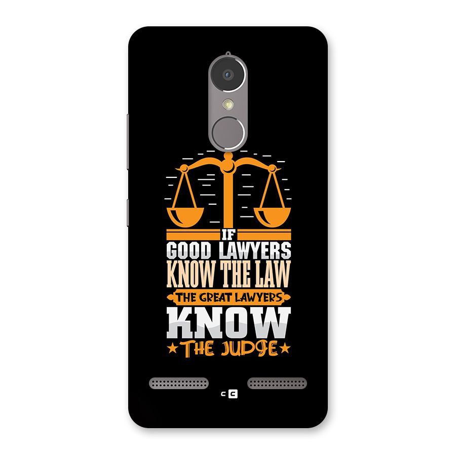 Know The Judge Back Case for Lenovo K6 Power