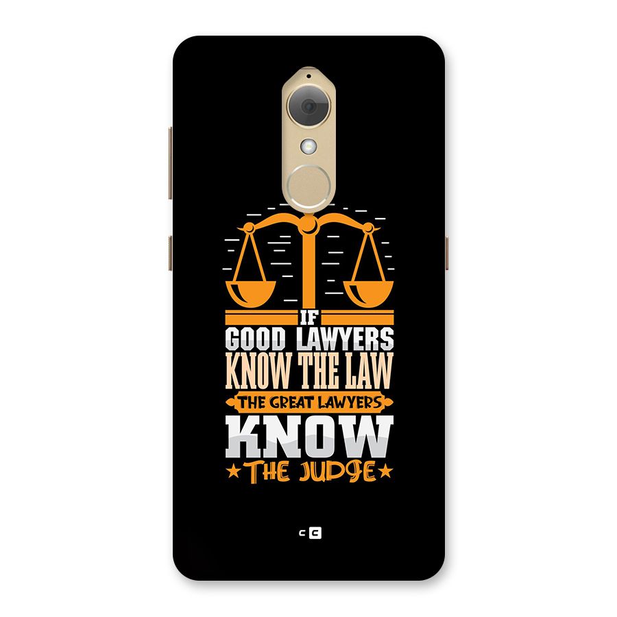 Know The Judge Back Case for Lenovo K8