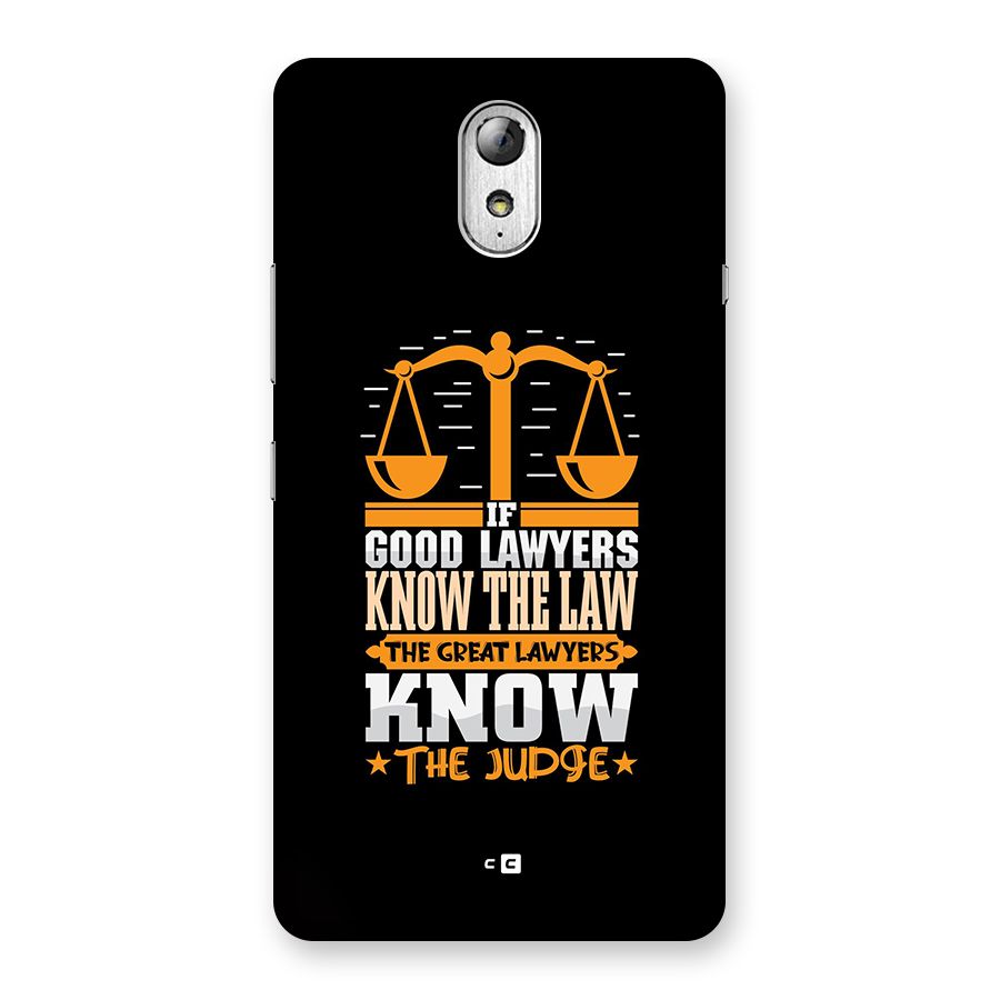 Know The Judge Back Case for Lenovo Vibe P1M
