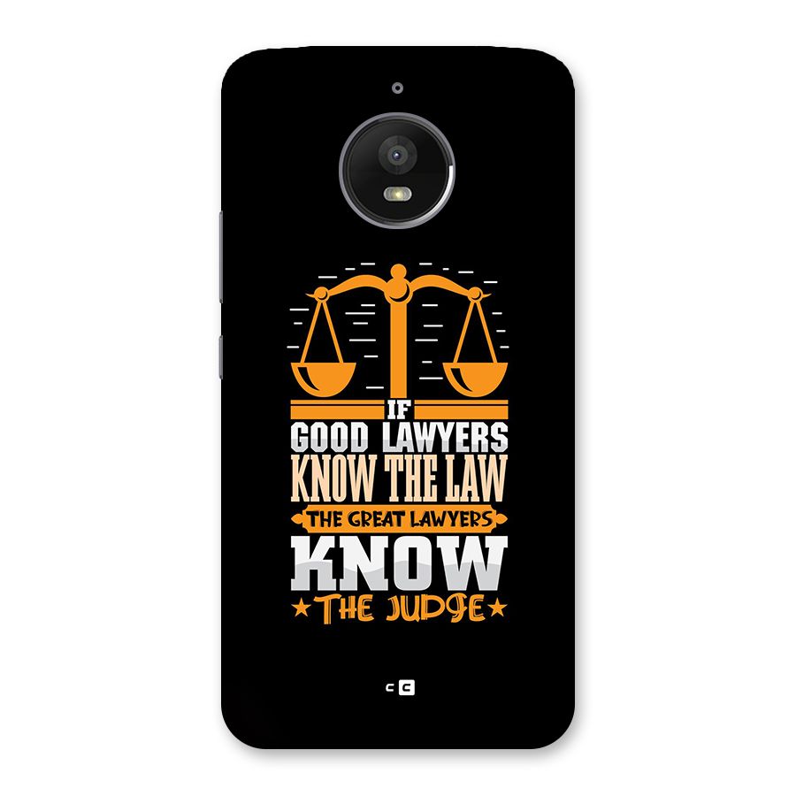 Know The Judge Back Case for Moto E4 Plus
