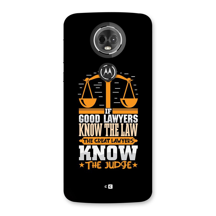 Know The Judge Back Case for Moto E5 Plus