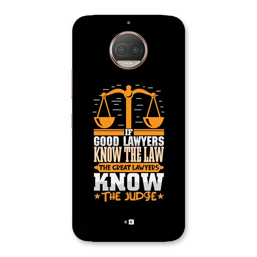 Know The Judge Back Case for Moto G5s Plus