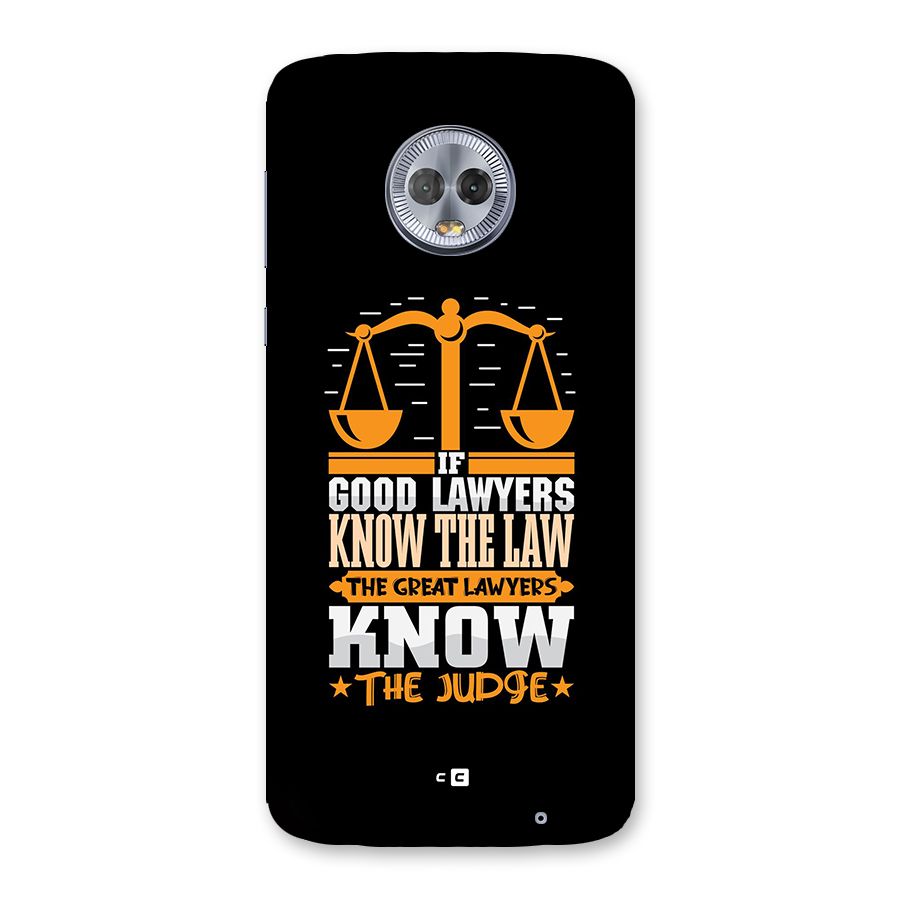 Know The Judge Back Case for Moto G6 Plus