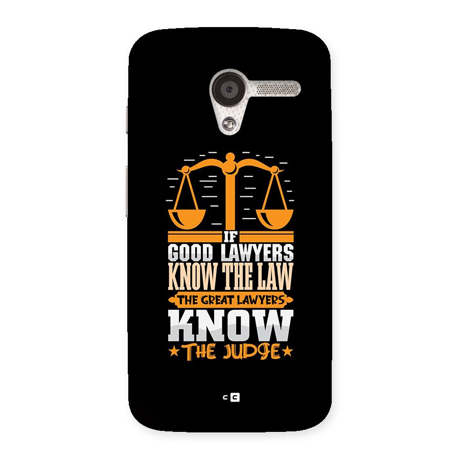 Know The Judge Back Case for Moto X