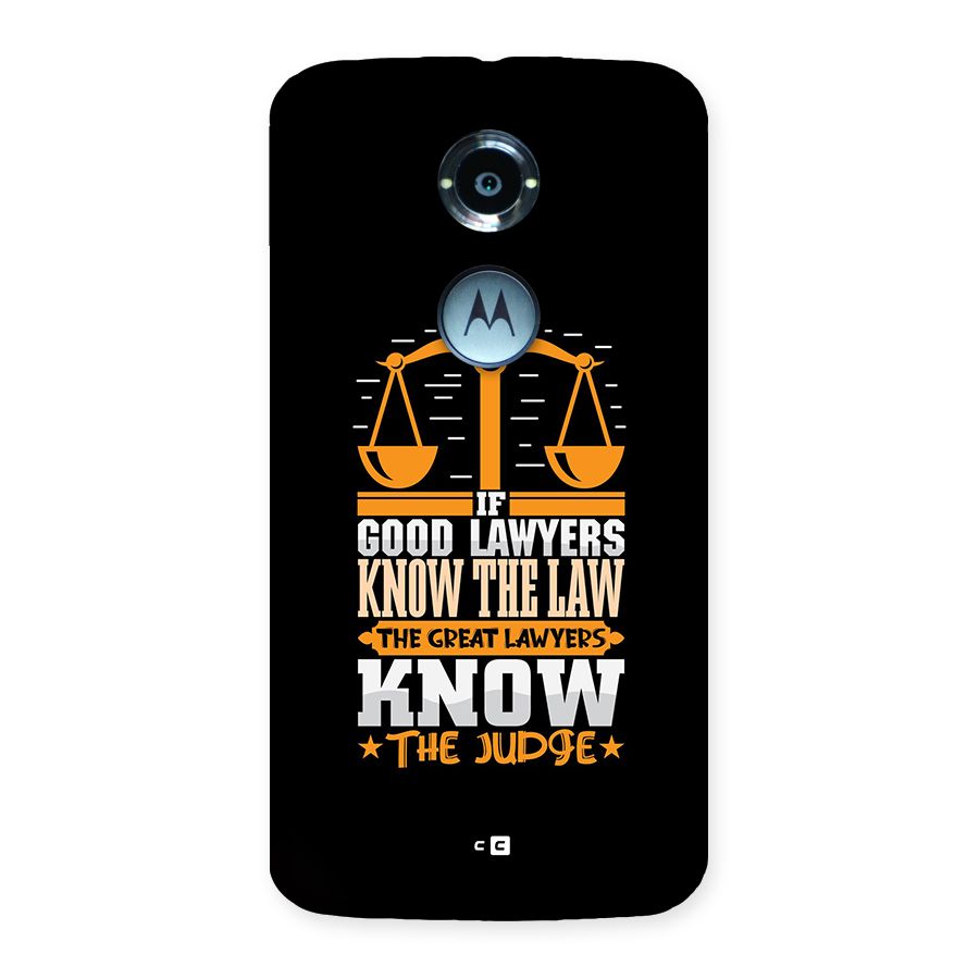 Know The Judge Back Case for Moto X2