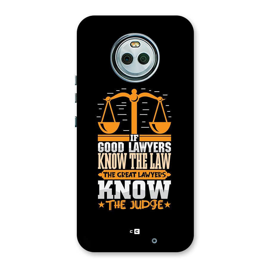 Know The Judge Back Case for Moto X4