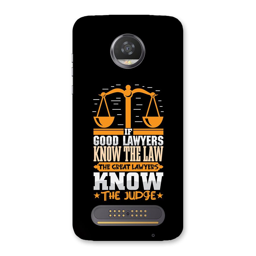 Know The Judge Back Case for Moto Z2 Play