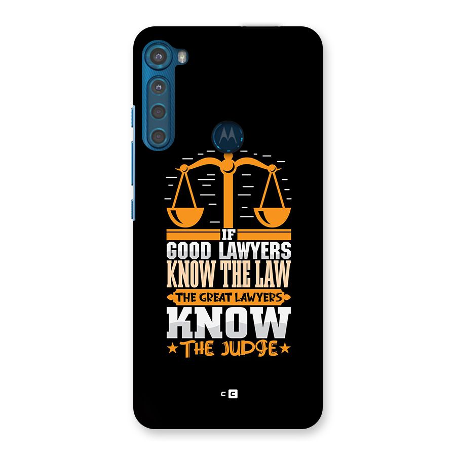 Know The Judge Back Case for Motorola One Fusion Plus