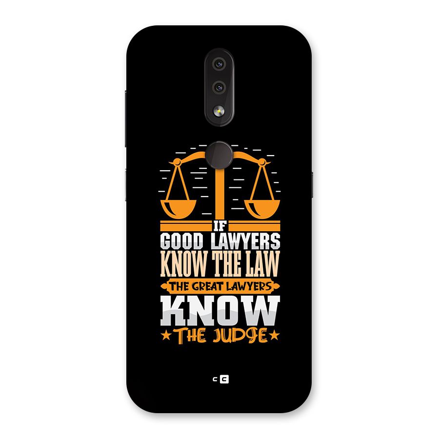 Know The Judge Back Case for Nokia 4.2