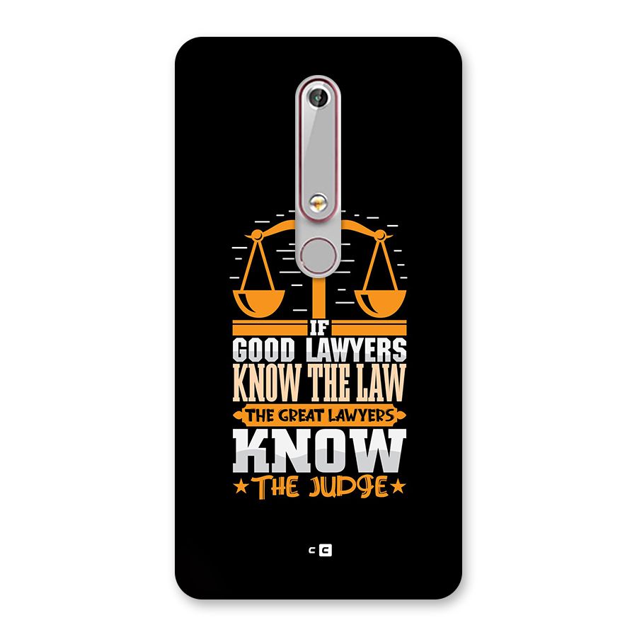 Know The Judge Back Case for Nokia 6.1