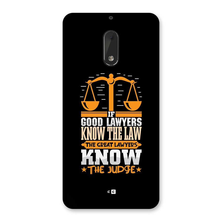 Know The Judge Back Case for Nokia 6