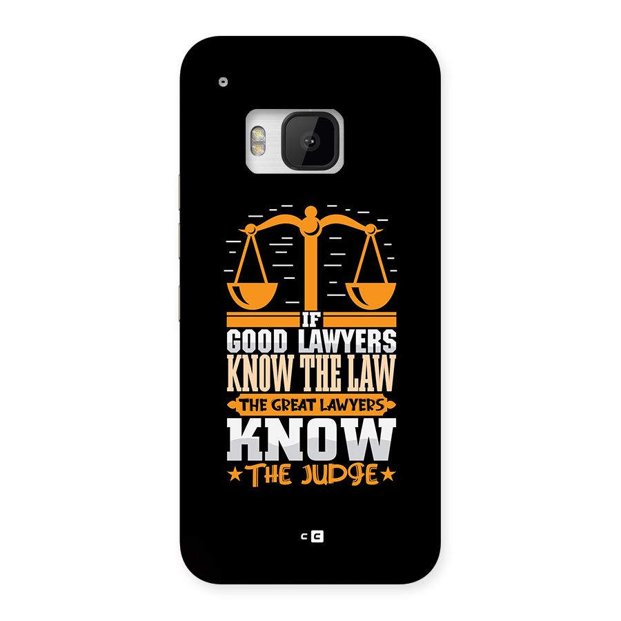 Know The Judge Back Case for One M9