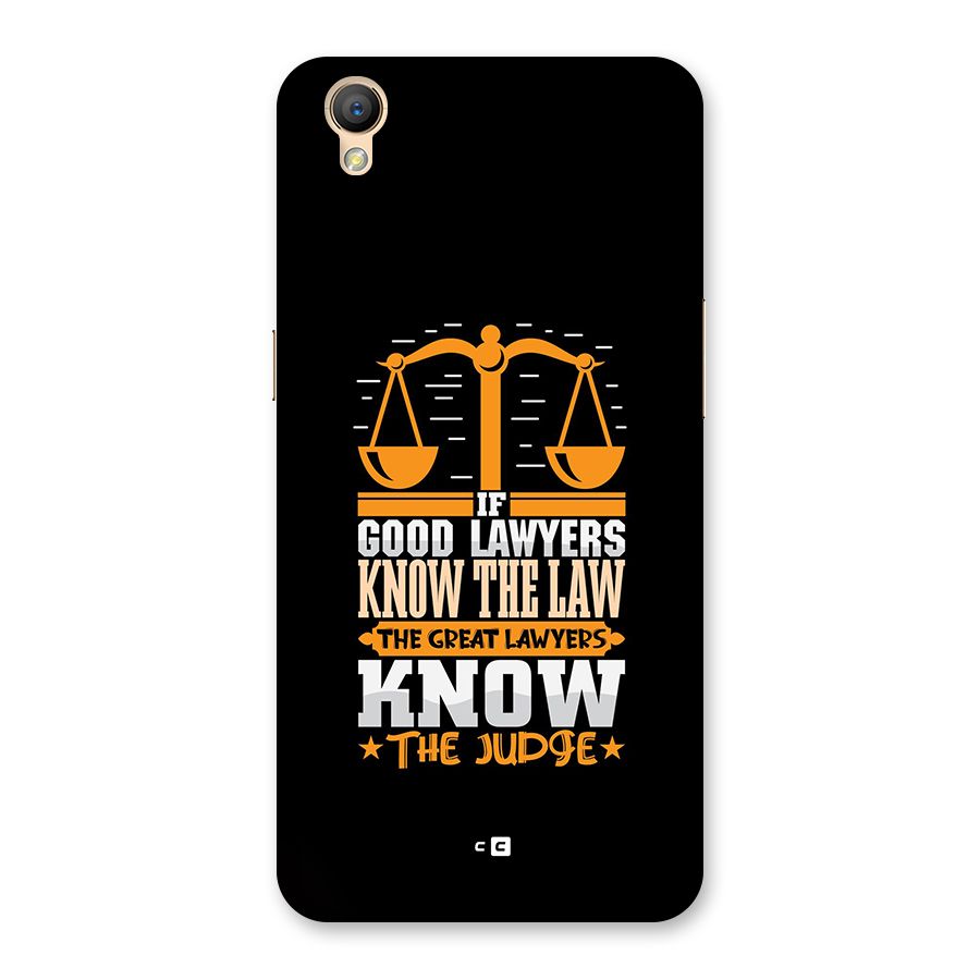 Know The Judge Back Case for Oppo A37
