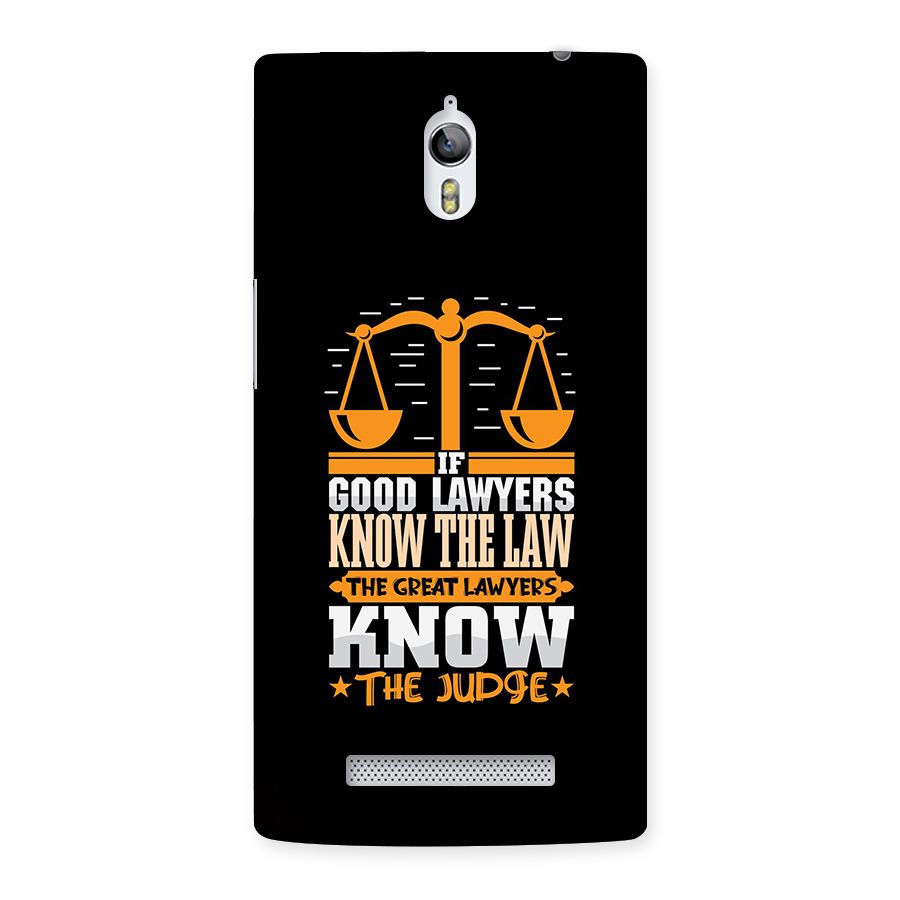 Know The Judge Back Case for Oppo Find 7