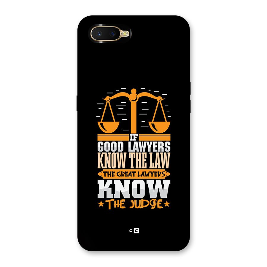 Know The Judge Back Case for Oppo K1