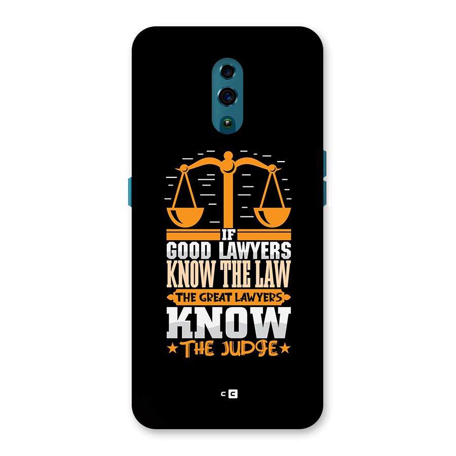 Know The Judge Back Case for Oppo Reno