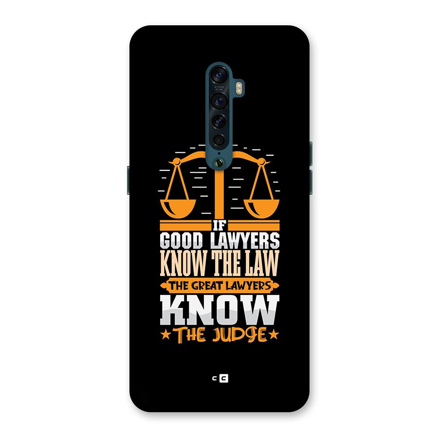Know The Judge Back Case for Oppo Reno2