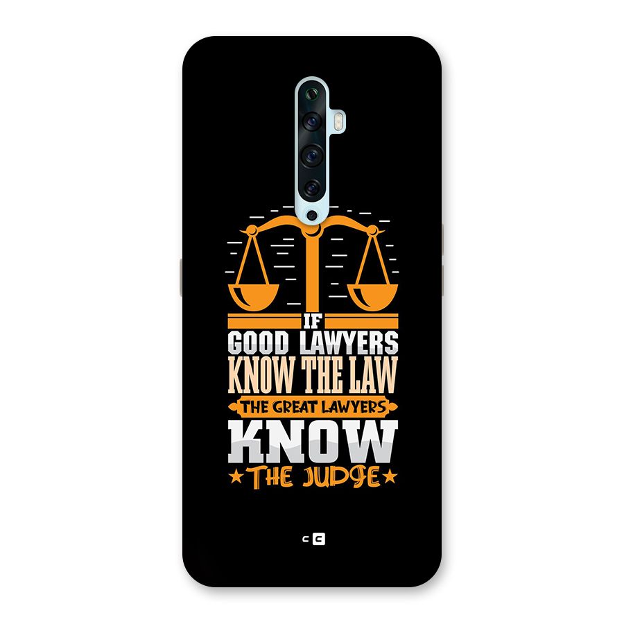 Know The Judge Back Case for Oppo Reno2 F