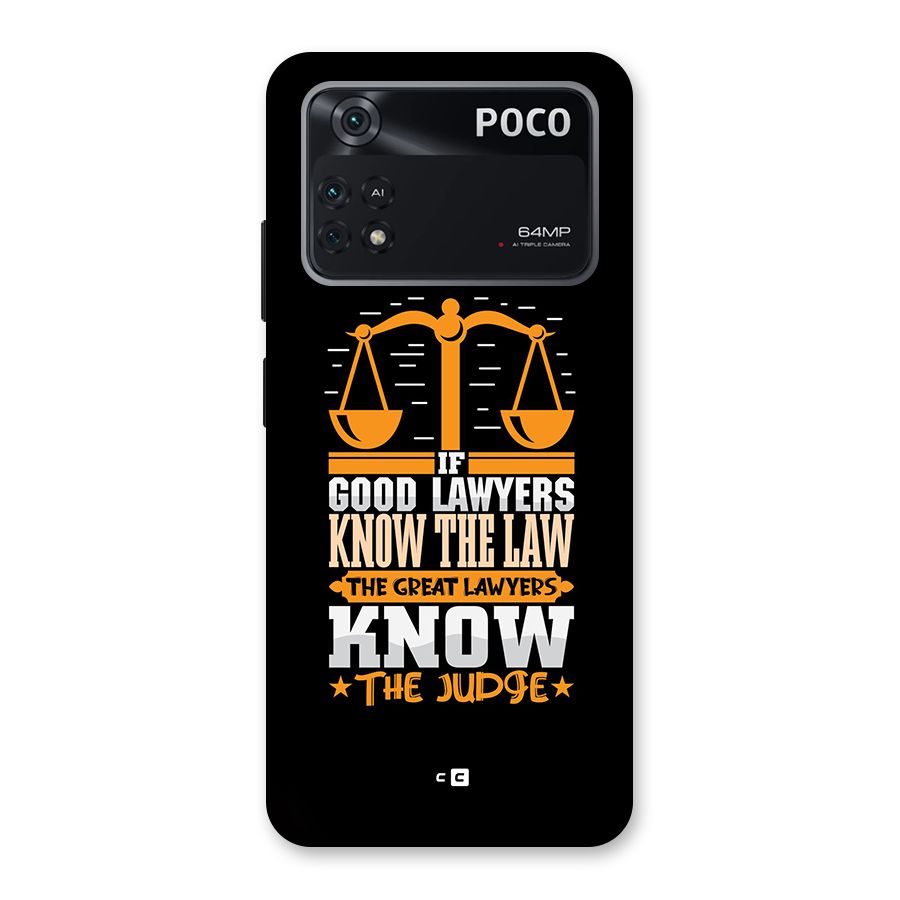 Know The Judge Back Case for Poco M4 Pro 4G