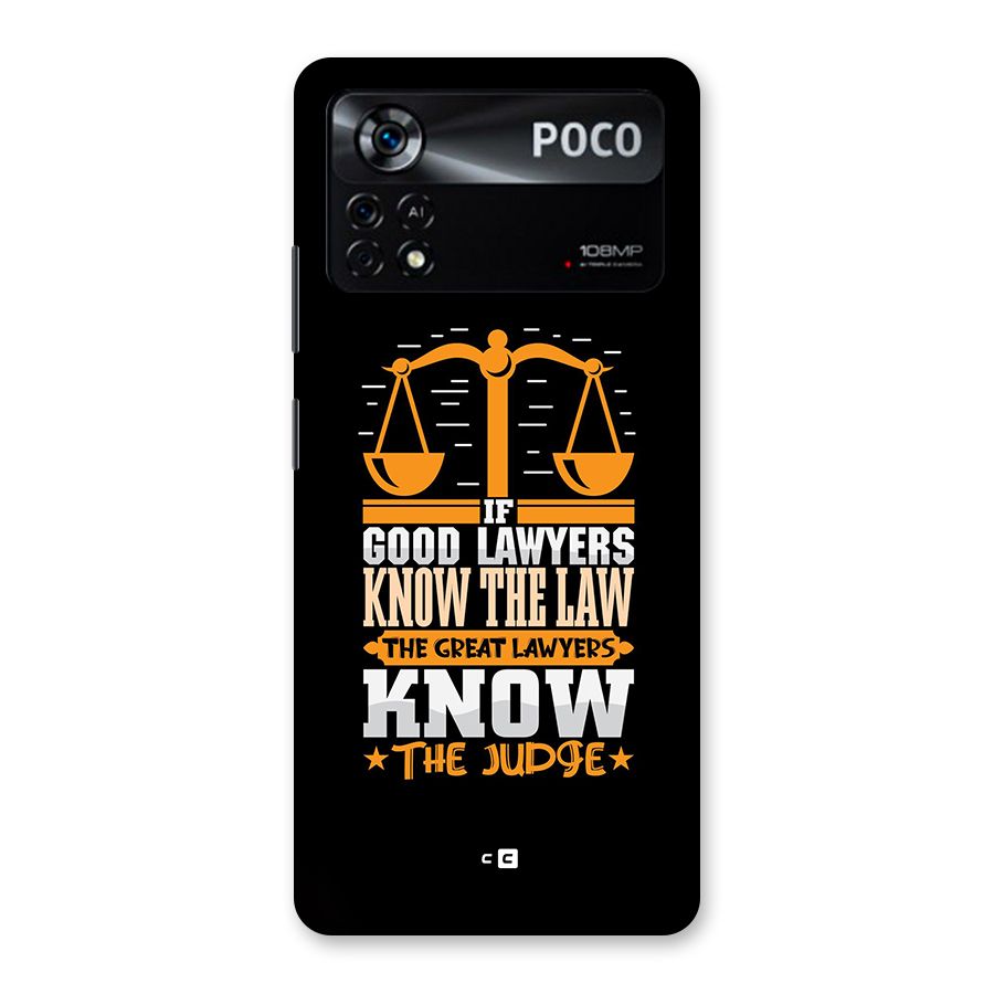Know The Judge Back Case for Poco X4 Pro 5G