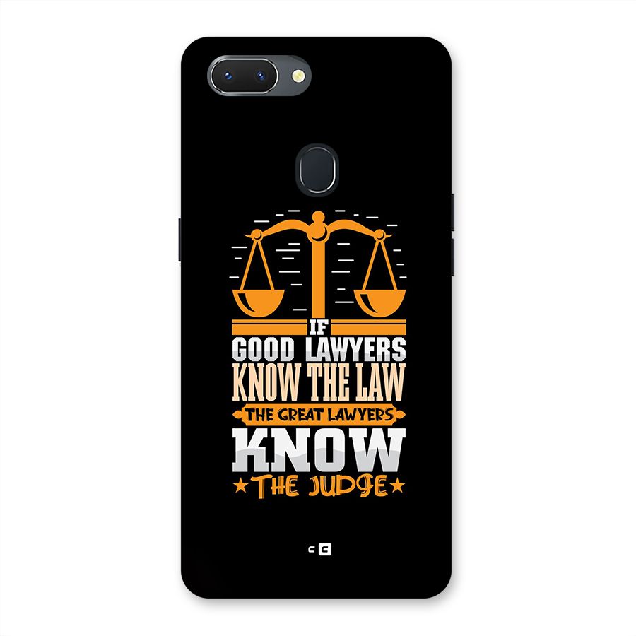 Know The Judge Back Case for Realme 2