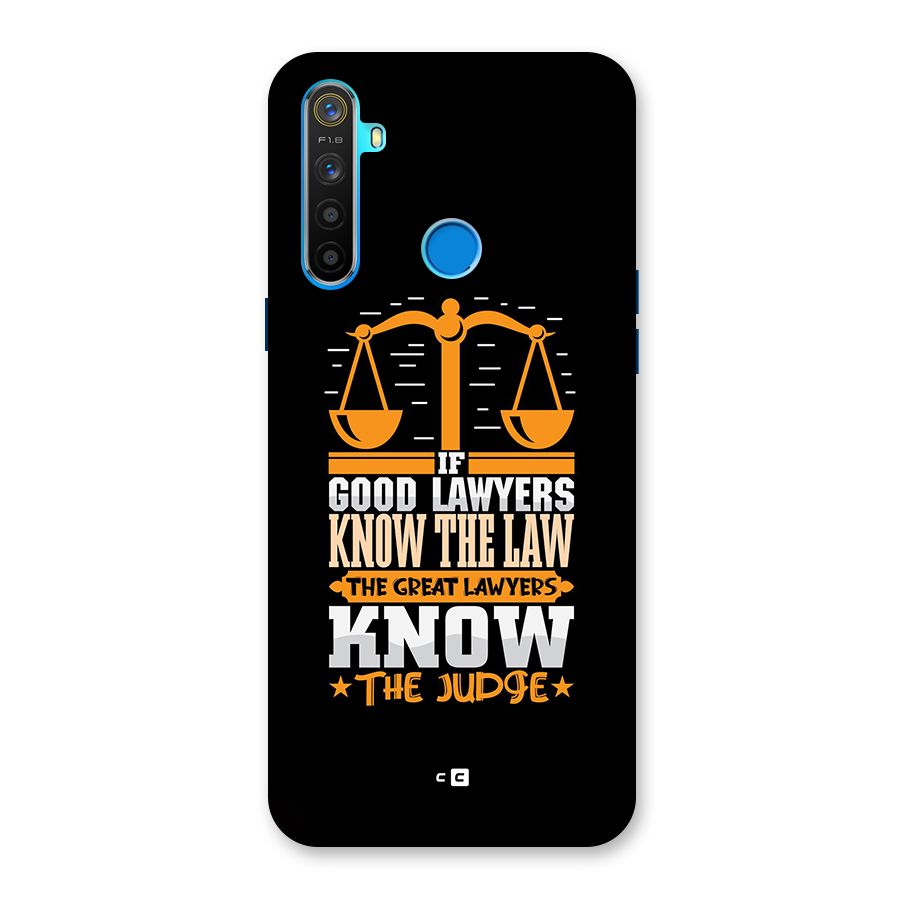 Know The Judge Back Case for Realme 5