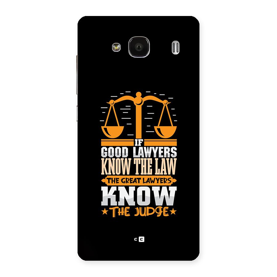 Know The Judge Back Case for Redmi 2