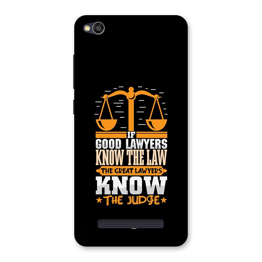 Know The Judge Back Case for Redmi 4A