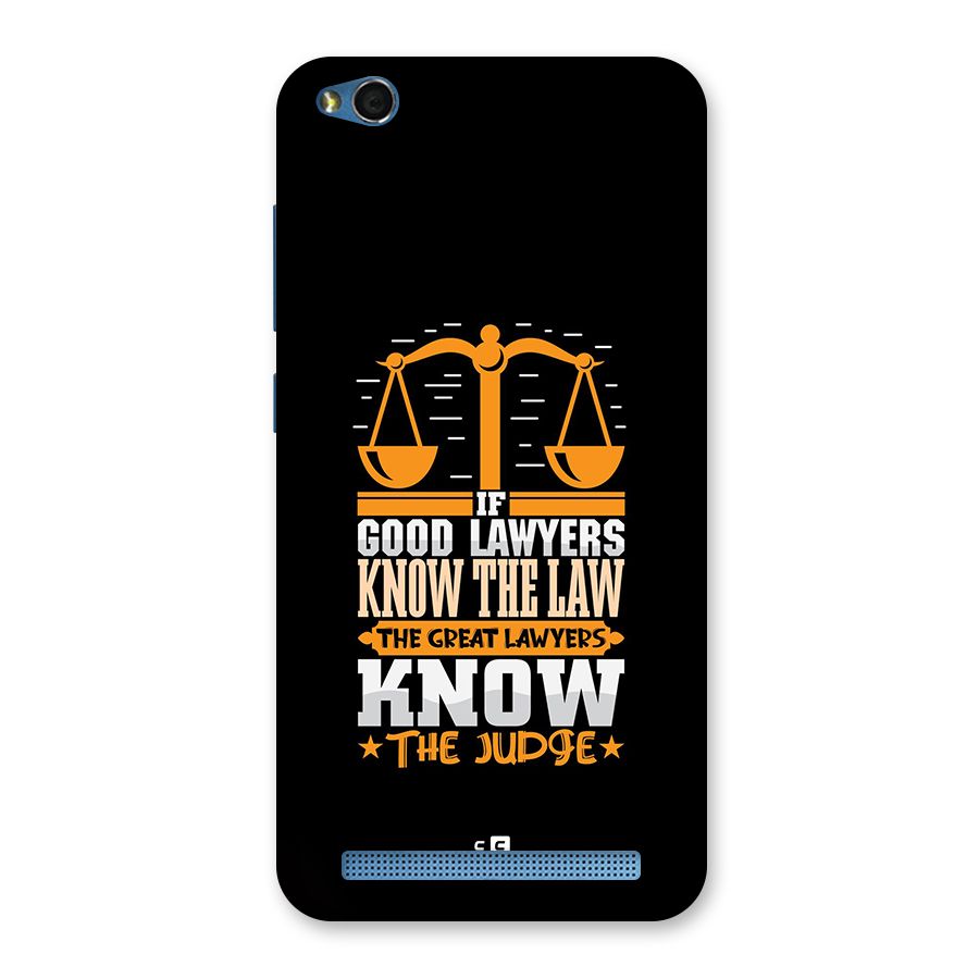 Know The Judge Back Case for Redmi 5A