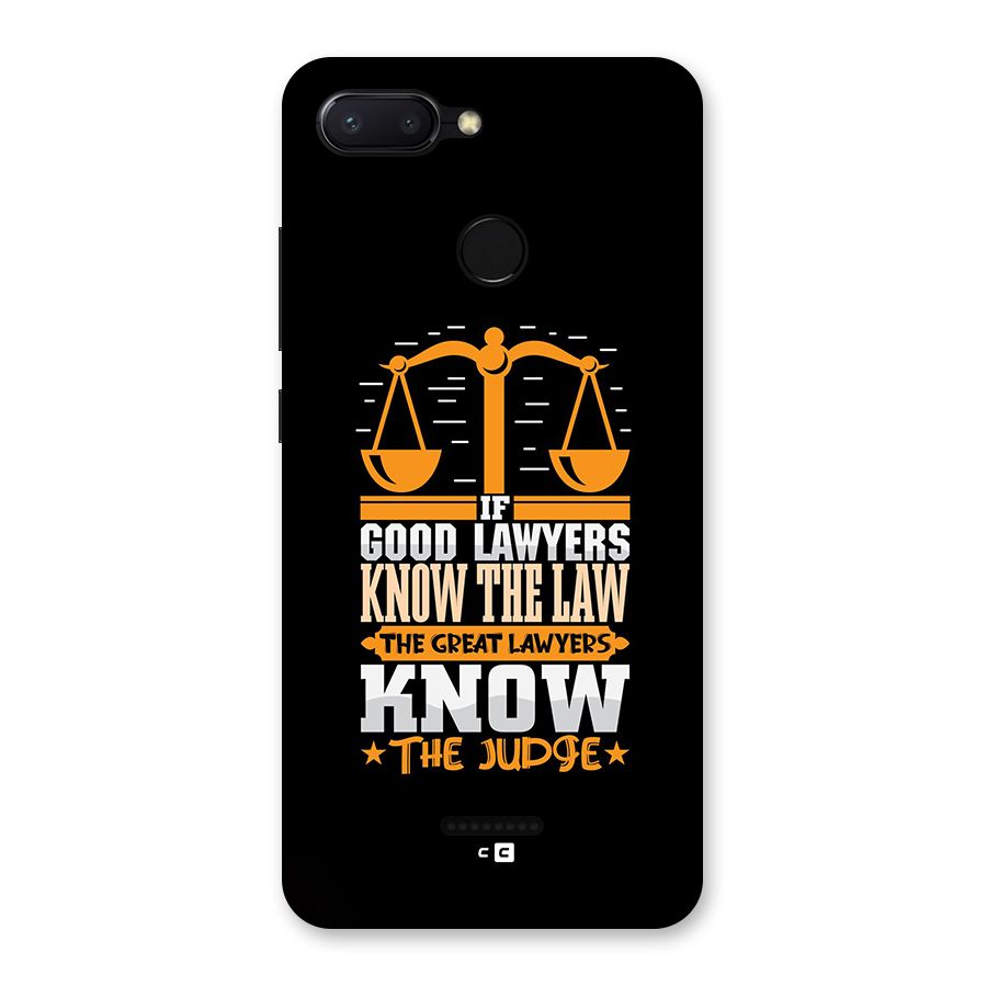 Know The Judge Back Case for Redmi 6