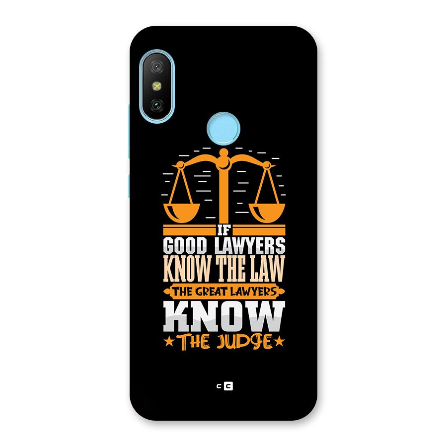 Know The Judge Back Case for Redmi 6 Pro