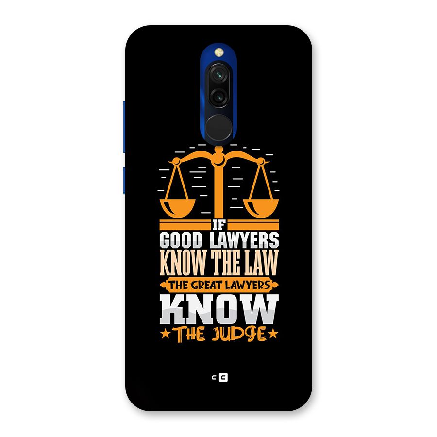 Know The Judge Back Case for Redmi 8